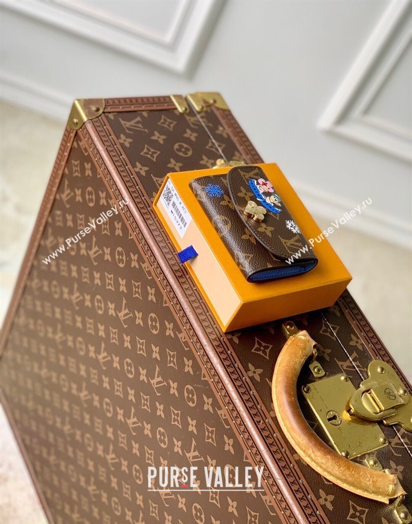 Louis Vuitton Rosalie Coin Purse Wallet in Vivenne Winter Holiday/Monogram Blue Frost M15323 2025 (KI-251125105)