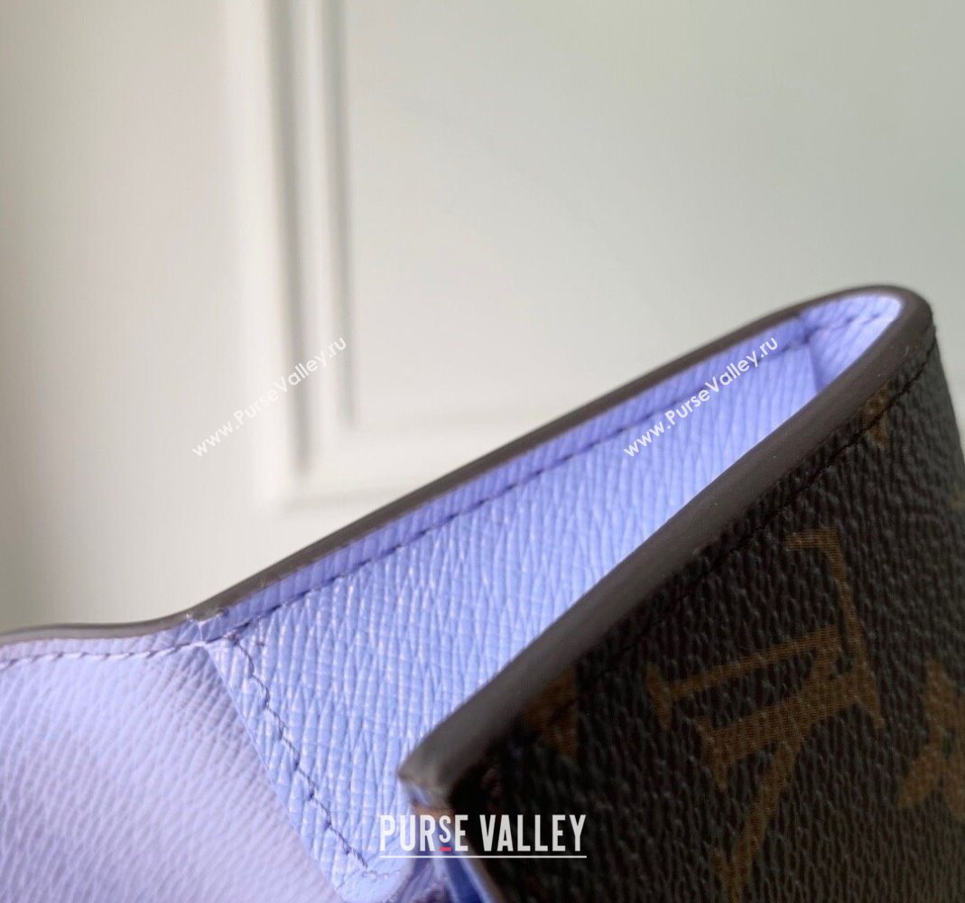 Louis Vuitton Rosalie Coin Purse Wallet in Vivenne Winter Holiday/Monogram Blue Frost M15323 2025 (KI-251125105)