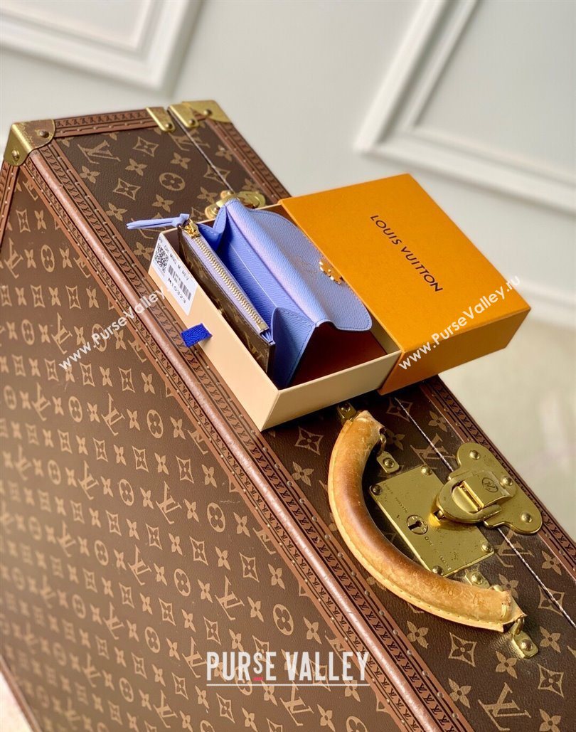 Louis Vuitton Rosalie Coin Purse Wallet in Vivenne Winter Holiday/Monogram Blue Frost M15323 2025 (KI-251125105)