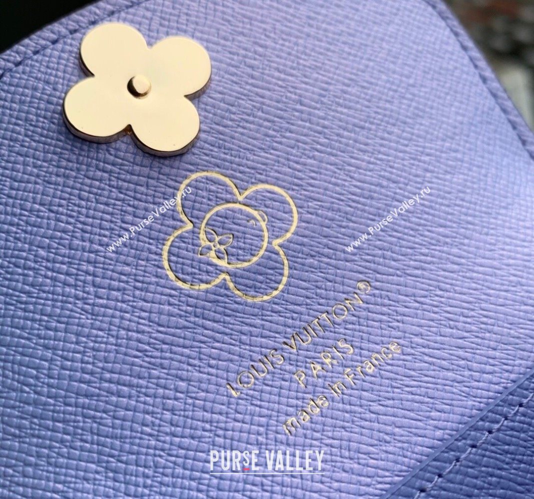 Louis Vuitton Rosalie Coin Purse Wallet in Vivenne Winter Holiday/Monogram Blue Frost M15323 2025 (KI-251125105)