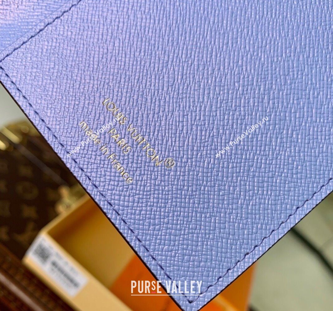 Louis Vuitton Passport Cover Vivienne/Monogram Blue Frost 2025 M15320 (KI-251125106)