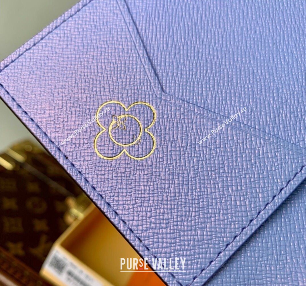 Louis Vuitton Passport Cover Vivienne/Monogram Blue Frost 2025 M15320 (KI-251125106)
