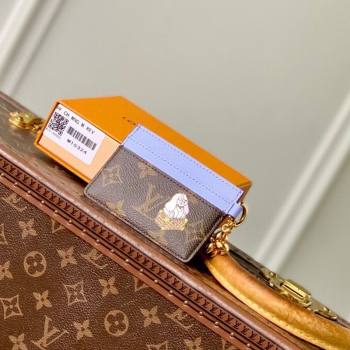 Louis Vuitton LV Charms Card Holder Wallet Vivienne Mascot/Blue 2025 M15324 (KI-251125100)