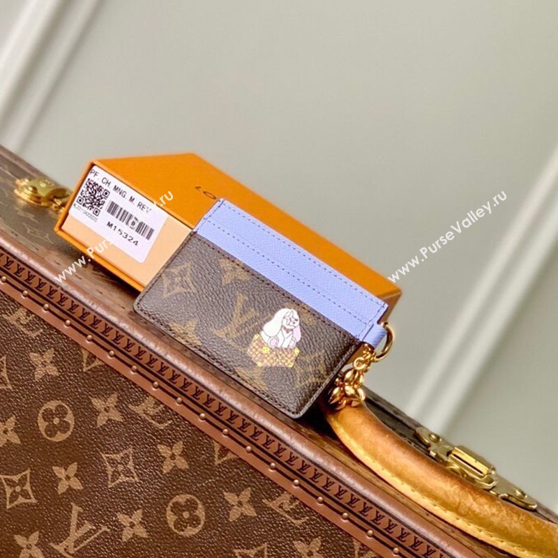 Louis Vuitton LV Charms Card Holder Wallet Vivienne Mascot/Blue 2025 M15324 (KI-251125100)