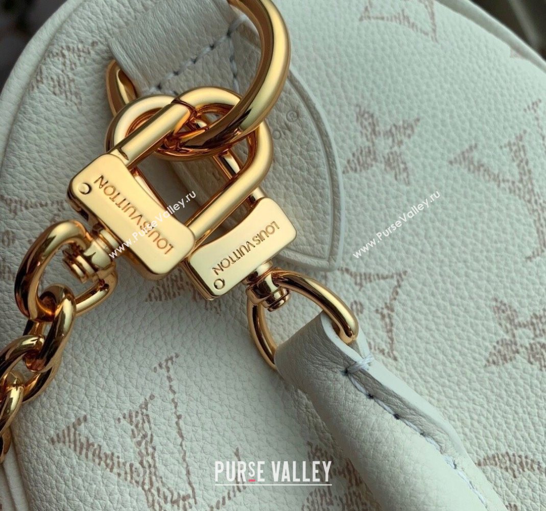 Louis Vuitton Speedy Bandouliere 25 Bag in Monogram Leather White 2025 M26690 (KI-251126059)