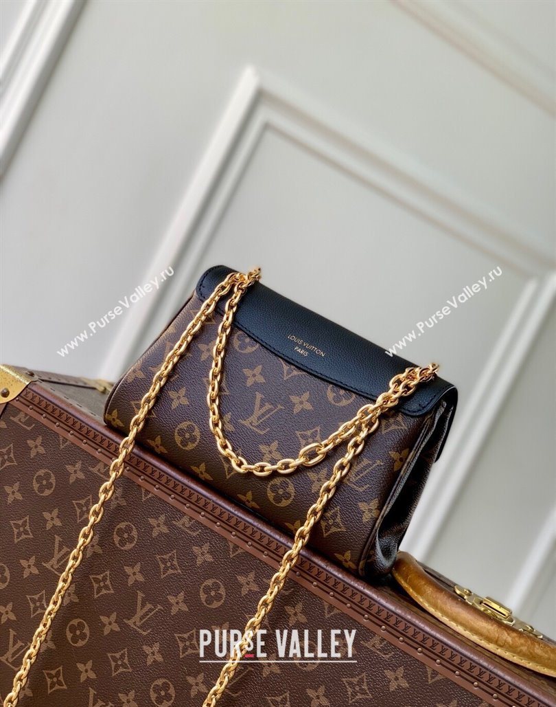 Louis Vuitton Saint-Germain BB Top Handle bag in Monogram Canvas and Leather Black 2025 M26398 (KI-251126060)