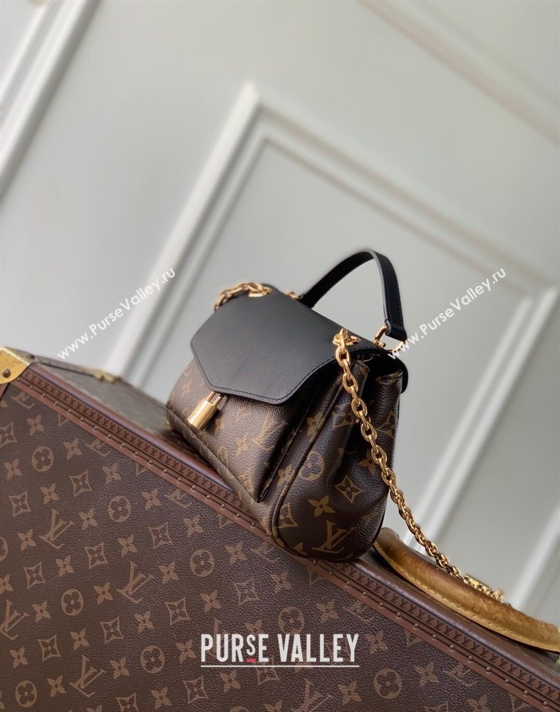 Louis Vuitton Saint-Germain BB Top Handle bag in Monogram Canvas and Leather Black 2025 M26398 (KI-251126060)