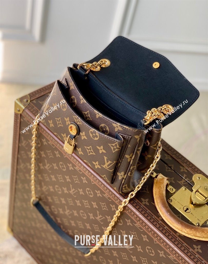 Louis Vuitton Saint-Germain BB Top Handle bag in Monogram Canvas and Leather Black 2025 M26398 (KI-251126060)