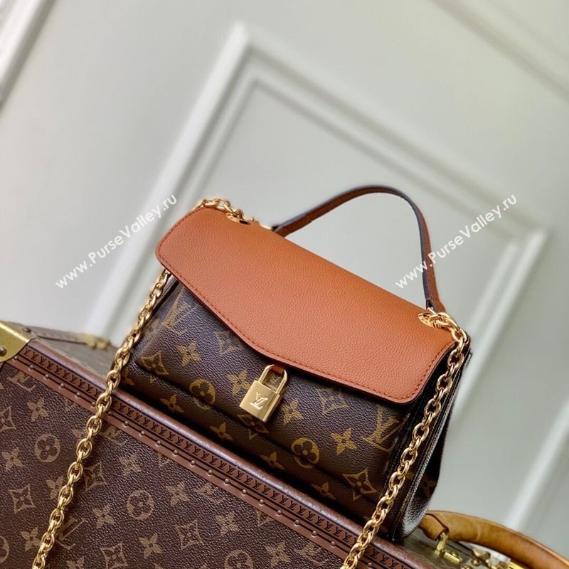 Louis Vuitton Saint-Germain BB Top Handle bag in Monogram Canvas and Leather Brown 2025 M27066 (KI-251126061)