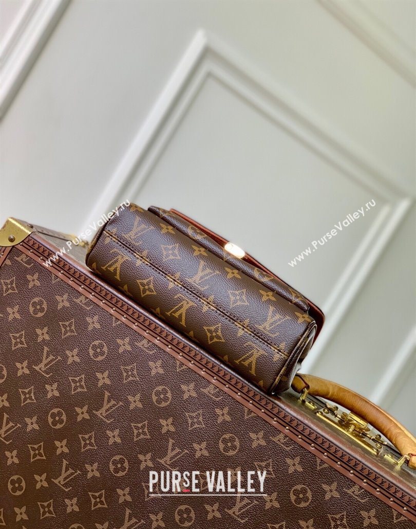 Louis Vuitton Saint-Germain BB Top Handle bag in Monogram Canvas and Leather Brown 2025 M27066 (KI-251126061)