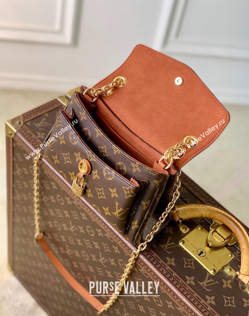 Louis Vuitton Saint-Germain BB Top Handle bag in Monogram Canvas and Leather Brown 2025 M27066 (KI-251126061)
