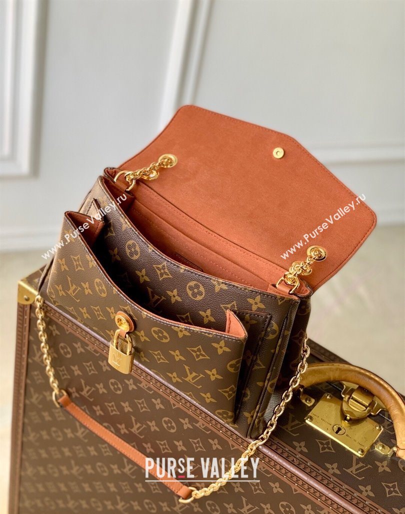 Louis Vuitton Saint-Germain Shoulder bag in Monogram Canvas and Leather Brown 2025 M27065 (KI-251126062)