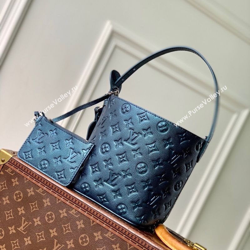 Louis Vuitton All In BB Bucket Bag in Shimmery Ink Blue Leather M26430 2025 (KI-251126063)