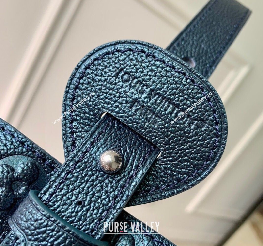 Louis Vuitton All In BB Bucket Bag in Shimmery Ink Blue Leather M26430 2025 (KI-251126063)