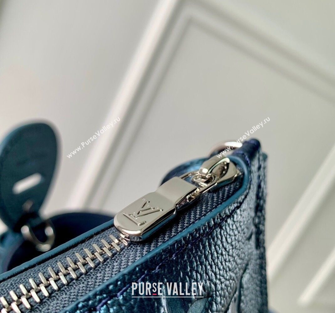 Louis Vuitton All In BB Bucket Bag in Shimmery Ink Blue Leather M26430 2025 (KI-251126063)