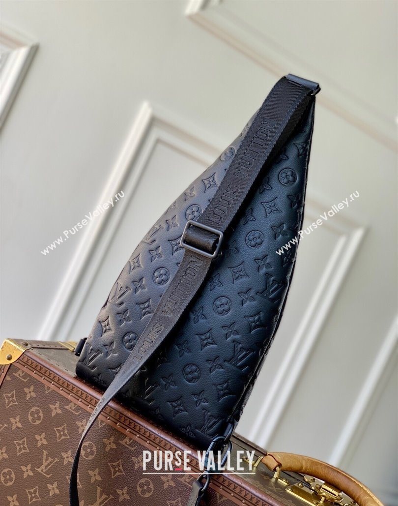 Louis Vuitton Mens Duo Slingbag in Black Monogram Shadow Leather M26730 2025 (KI-251126064)
