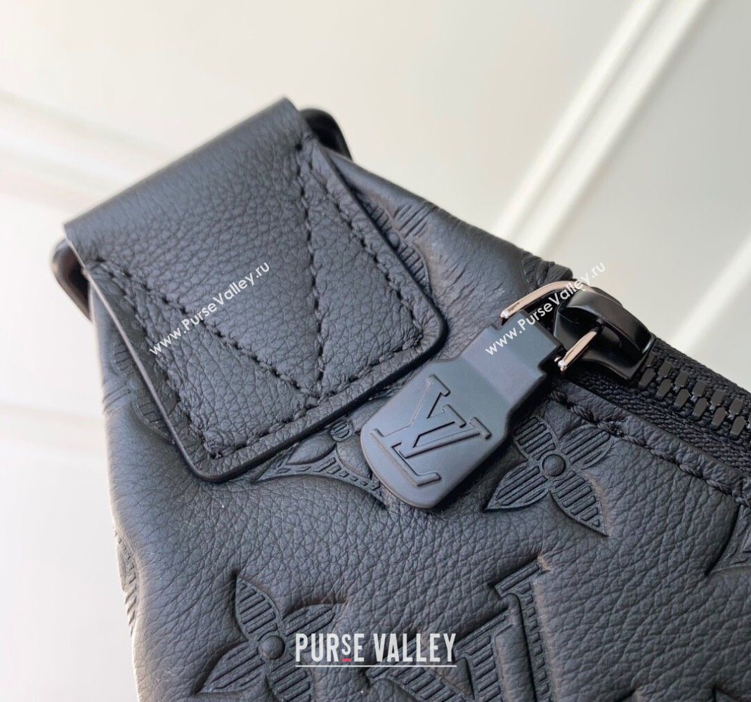 Louis Vuitton Mens Duo Slingbag in Black Monogram Shadow Leather M26730 2025 (KI-251126064)