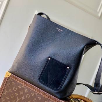 Louis Vuitton Mens Verso Hobo Bag in LV Touch Leather Black 2025 M27022 (KI-251126067)