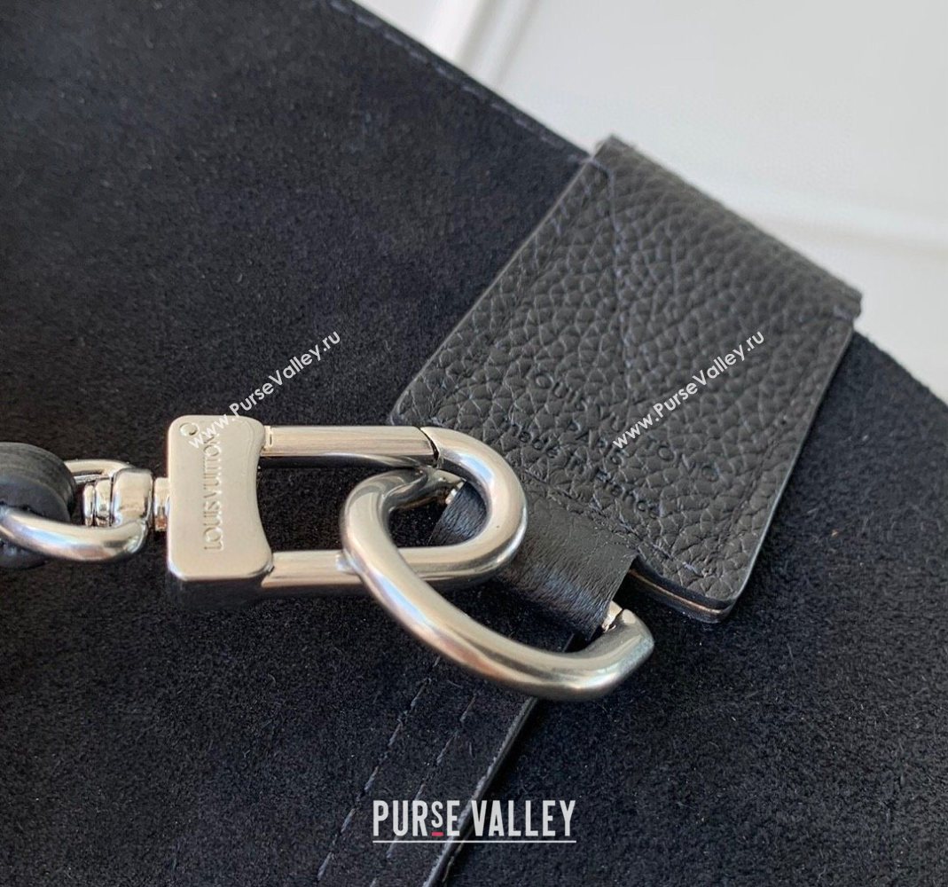 Louis Vuitton Mens Verso Hobo Bag in LV Touch Leather Black 2025 M27022 (KI-251126067)