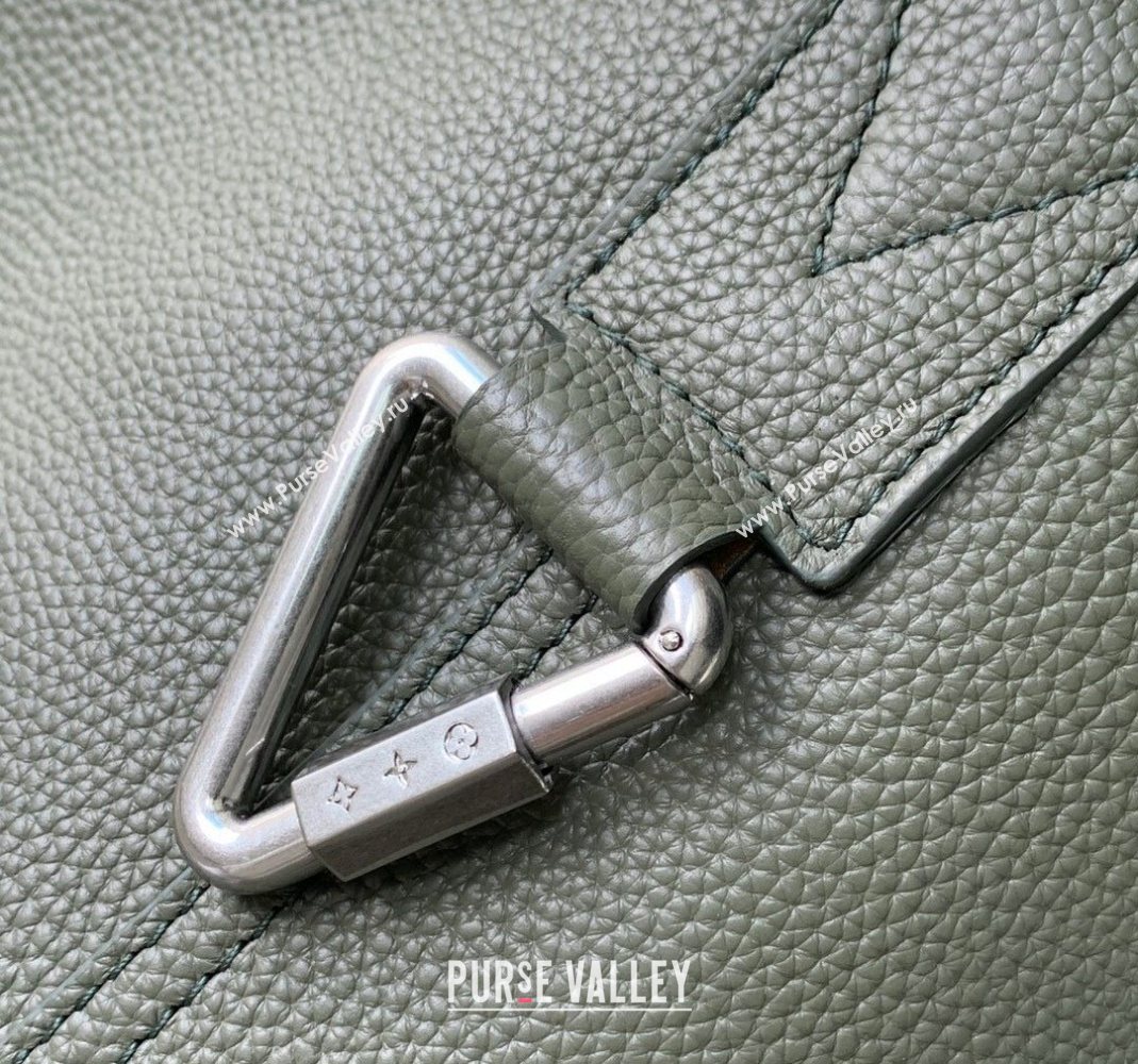 Louis Vuitton Mens Verso Hobo Bag in LV Touch Leather Khaki Green 2025 M26747 (KI-251126068)
