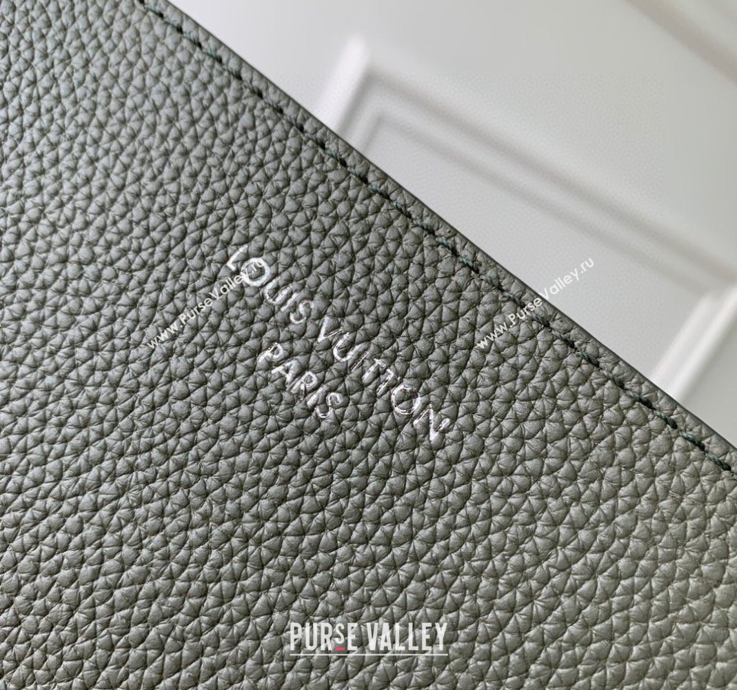 Louis Vuitton Mens Verso Hobo Bag in LV Touch Leather Khaki Green 2025 M26747 (KI-251126068)