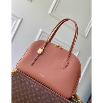 Louis Vuitton Low Key Duffle Tote Bag in Black Calf leather Cognac Brown 2025 M26257 (KI-251126054)