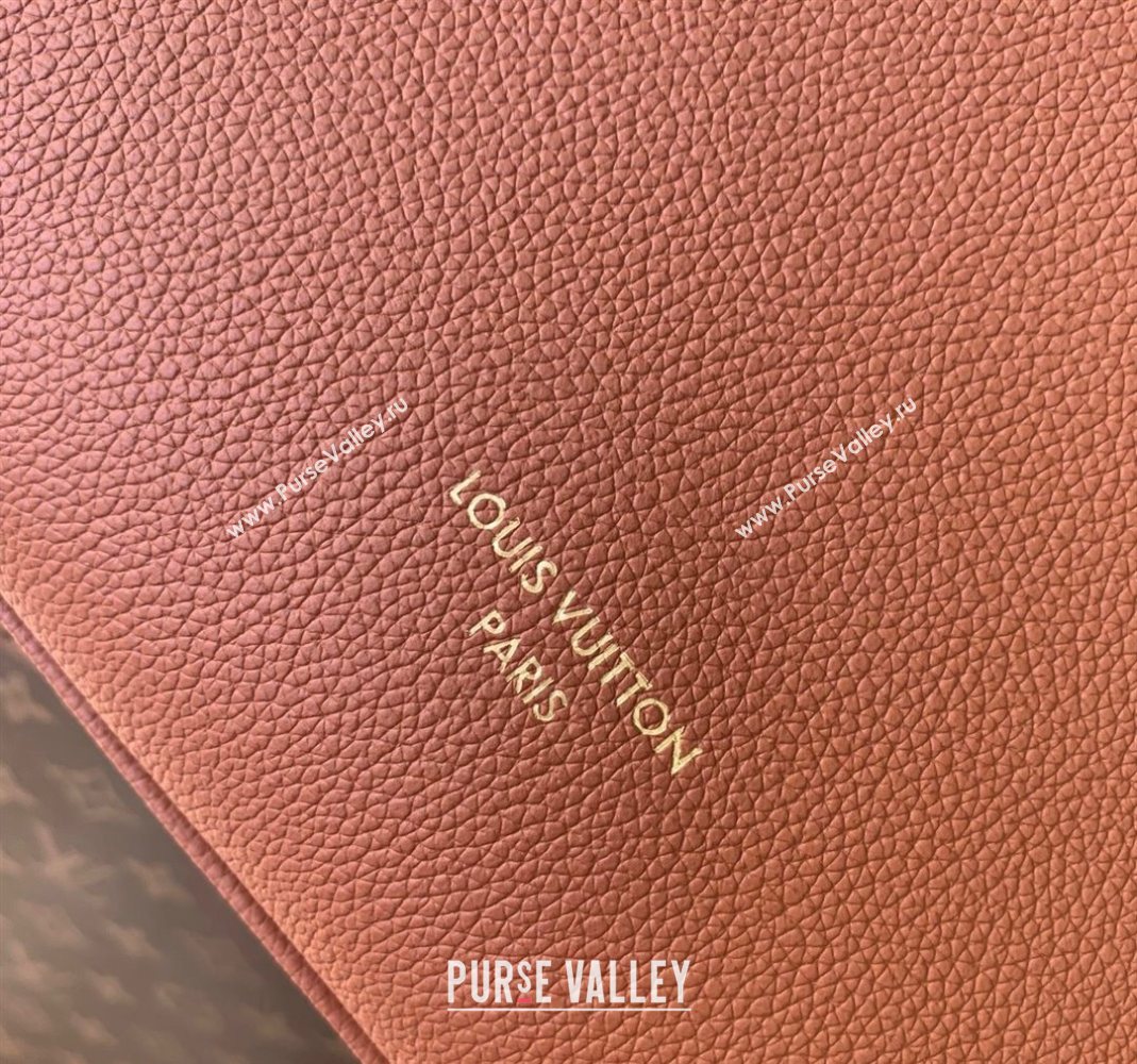 Louis Vuitton Low Key Duffle Tote Bag in Black Calf leather Cognac Brown 2025 M26257 (KI-251126054)