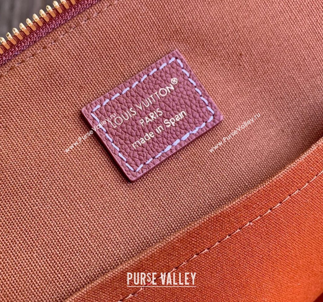 Louis Vuitton Low Key Duffle Tote Bag in Black Calf leather Cognac Brown 2025 M26257 (KI-251126054)