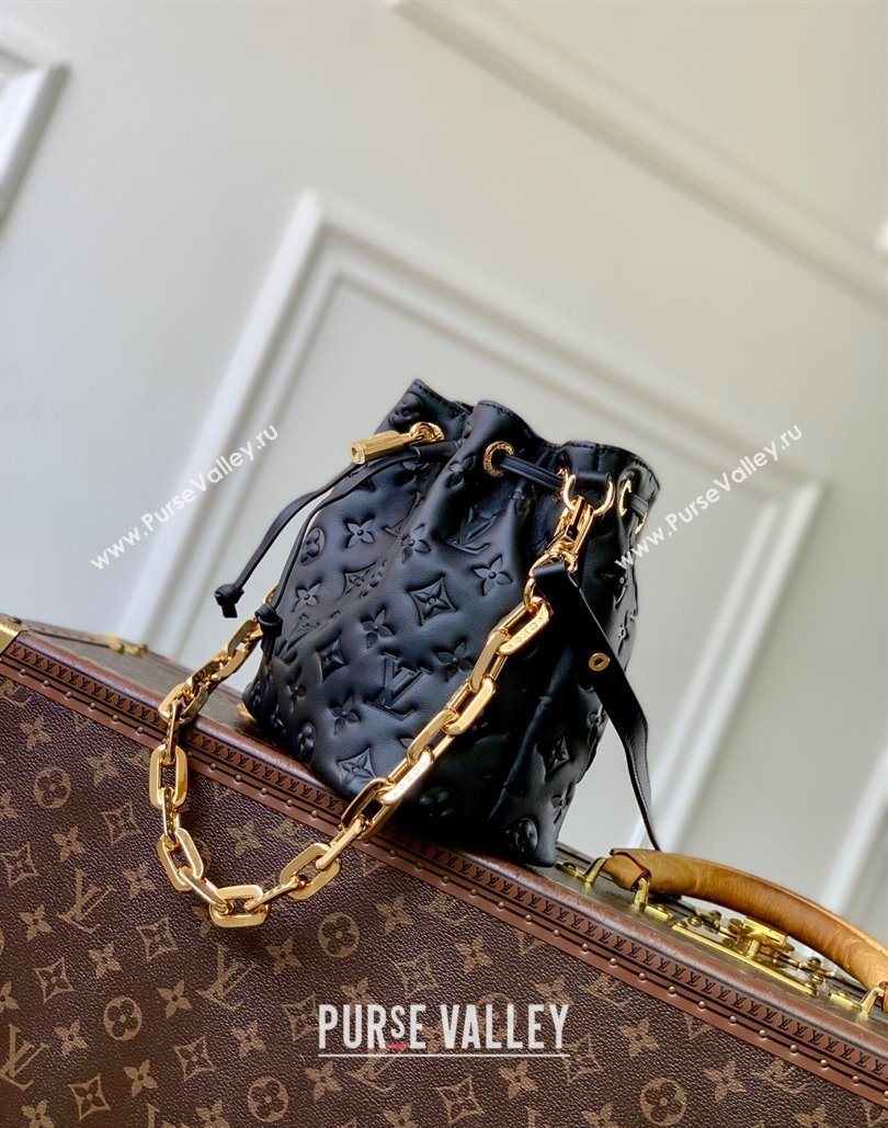Louis Vuitton Coussin Bucket bag in Black Lamb leather 2025 M26216 (KI-251126074)