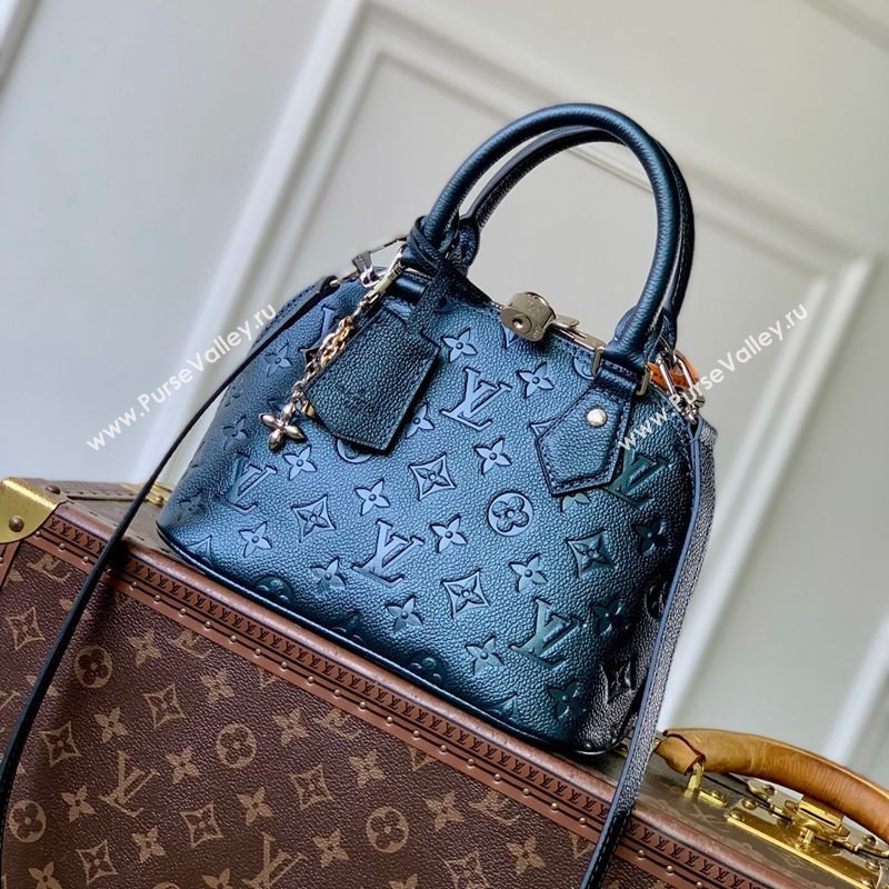 Louis Vuitton Alma BB bag in Shimmery Ink Blue Leather 2025 M26686 (KI-251126076)