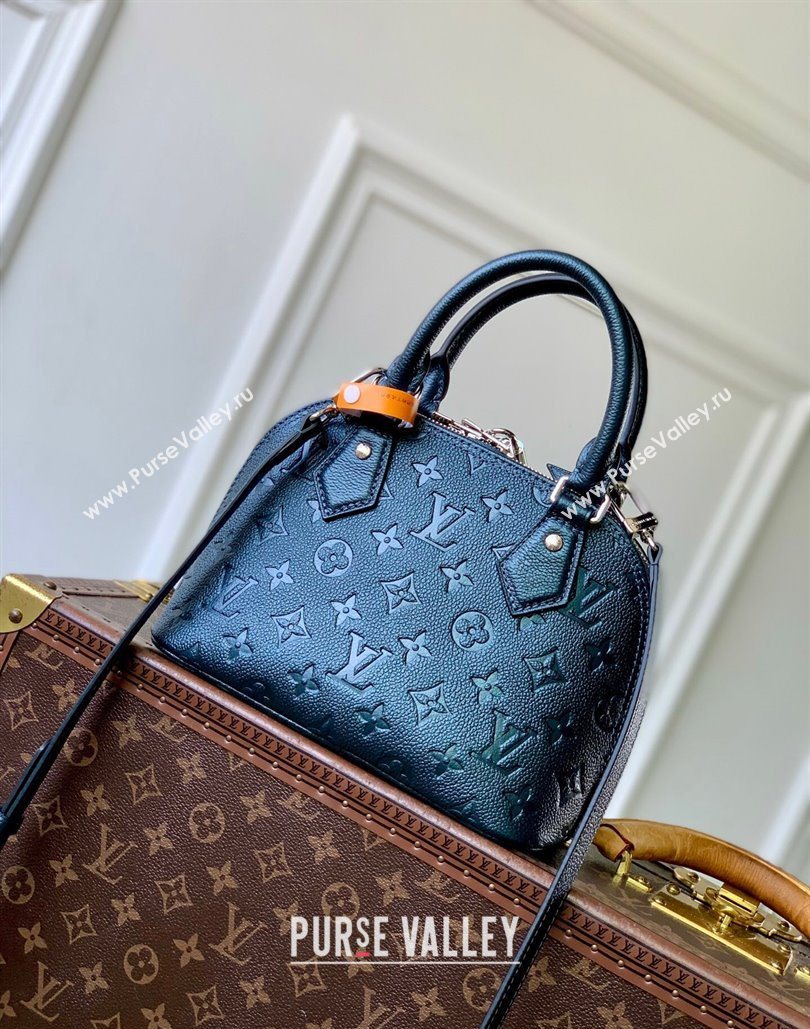 Louis Vuitton Alma BB bag in Shimmery Ink Blue Leather 2025 M26686 (KI-251126076)