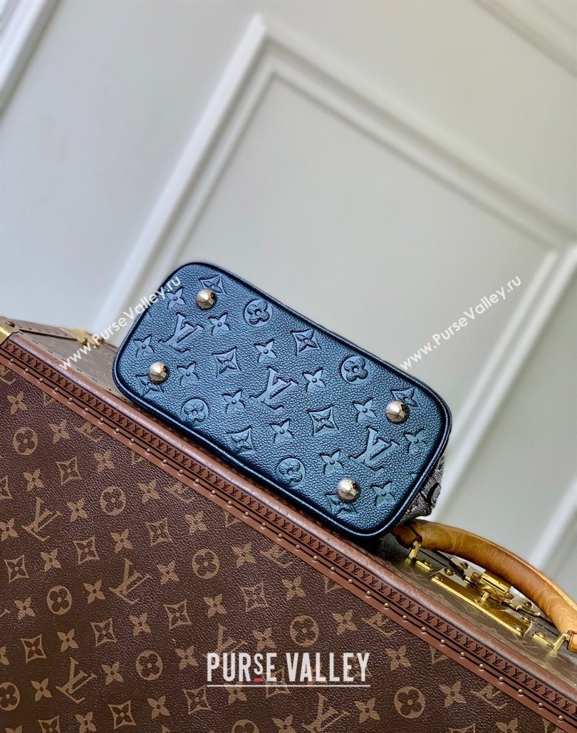Louis Vuitton Alma BB bag in Shimmery Ink Blue Leather 2025 M26686 (KI-251126076)