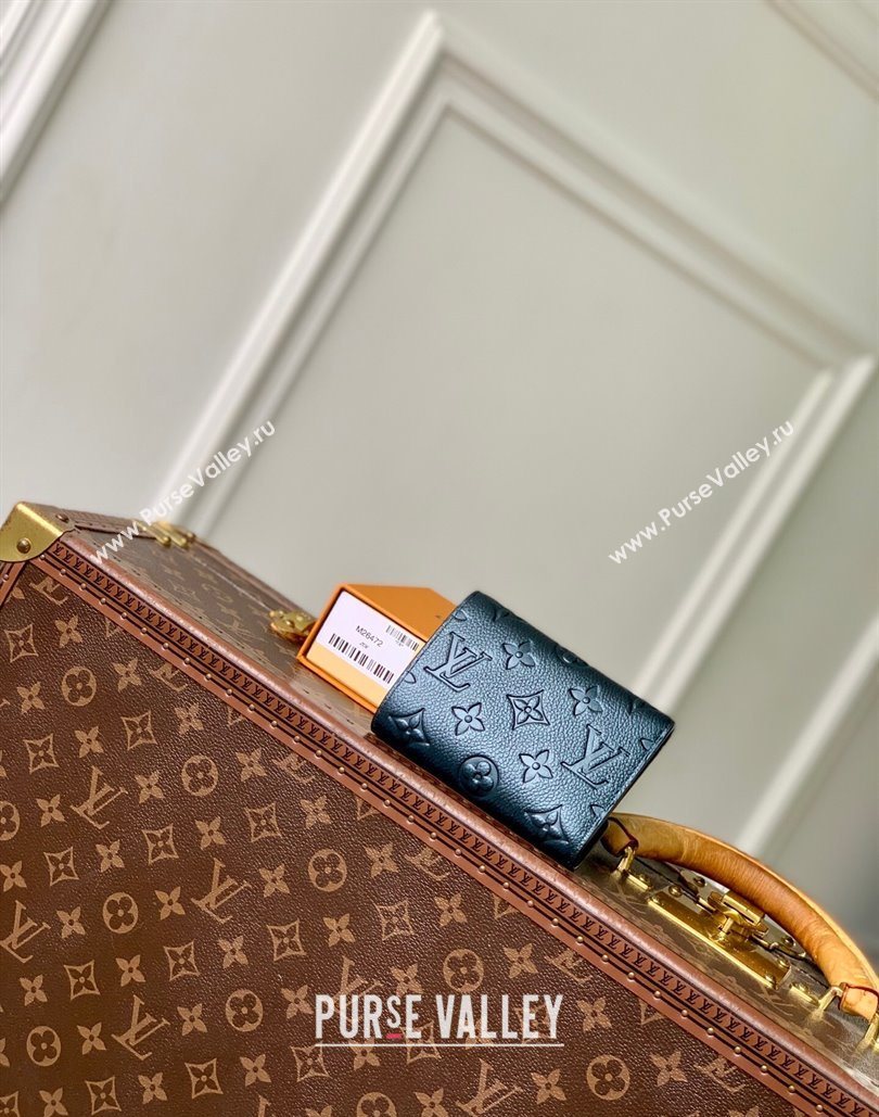 Louis Vuitton Victorine Wallet in Shimmery Ink Blue Monogram Leather M26472 2025 (KI-251126078)