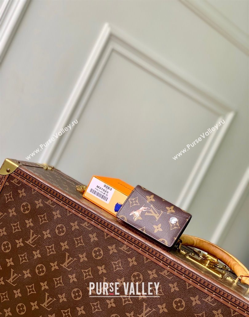 Louis Vuitton Pocket Organizer Wallet in Monogram Forest Canvas Brown 2025 M27020 (KI-251126080)