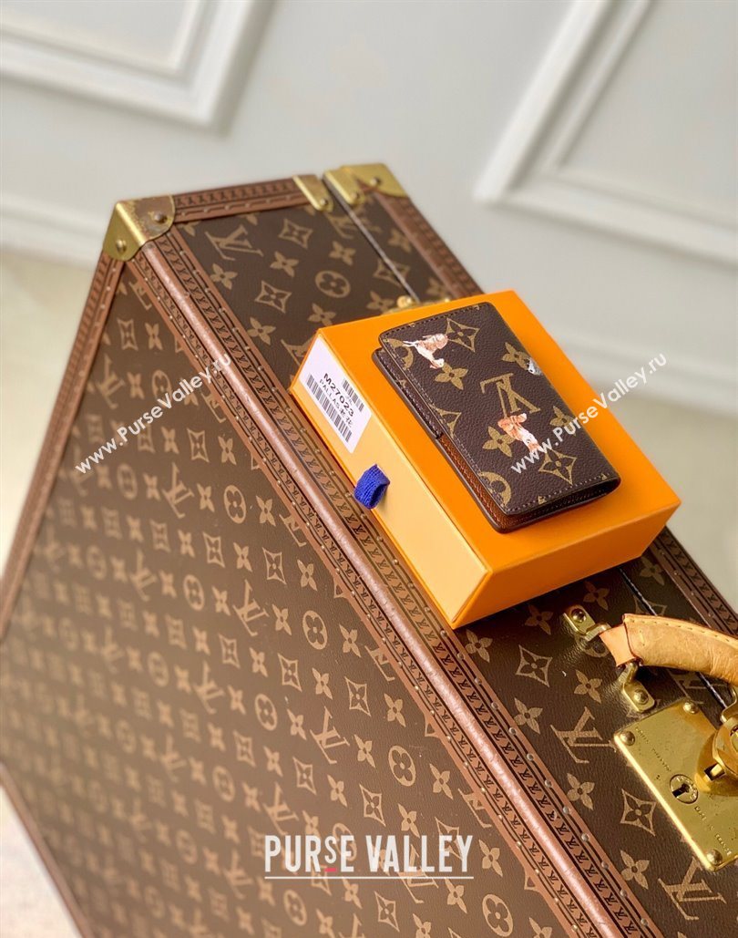 Louis Vuitton Pocket Organizer Wallet in Monogram Forest Canvas Brown 2025 M27020 (KI-251126080)