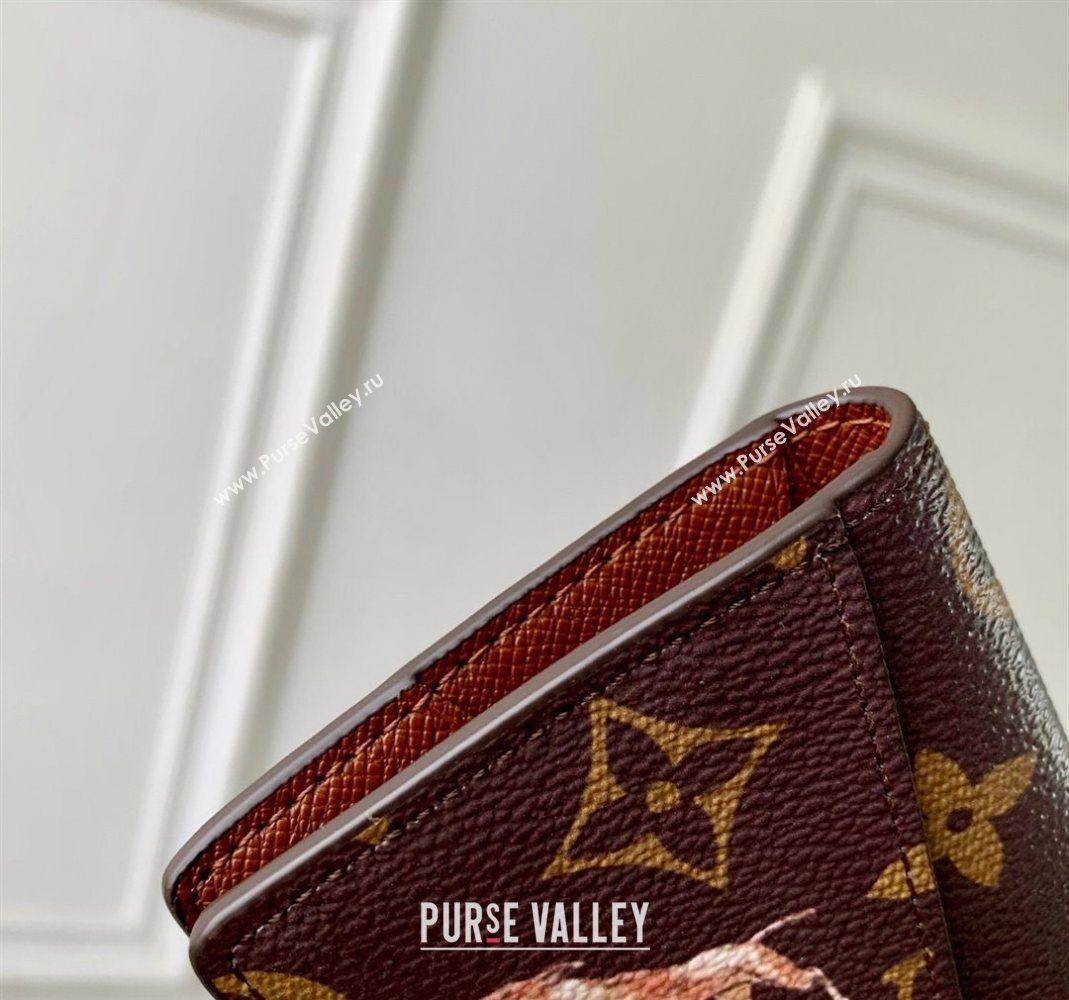 Louis Vuitton Pocket Organizer Wallet in Monogram Forest Canvas Brown 2025 M27020 (KI-251126080)