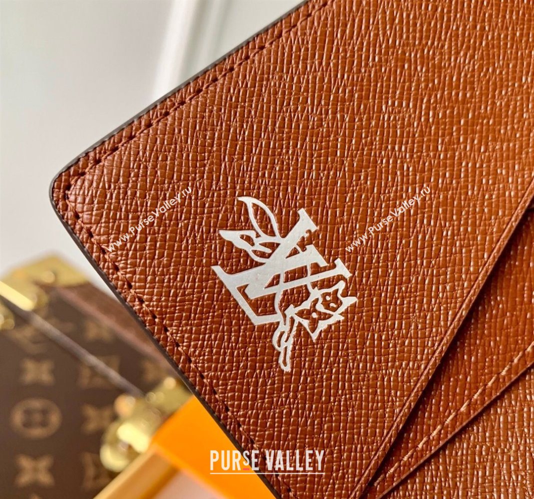 Louis Vuitton Pocket Organizer Wallet in Monogram Forest Canvas Brown 2025 M27020 (KI-251126080)