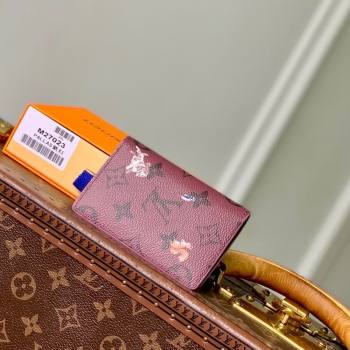 Louis Vuitton Pocket Organizer Wallet in Monogram Forest Canvas Burgundy 2025 M27021 (KI-251126081)
