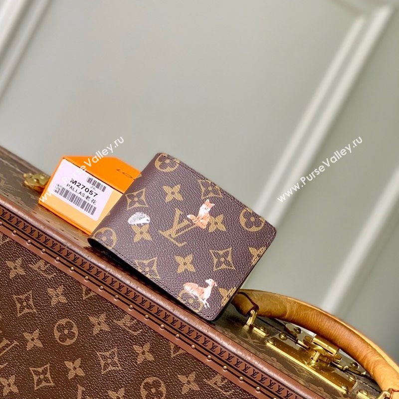 Louis Vuitton Multiple Wallet in Monogram Forest Canvas Brown 2025 M27057 (KI-251126083)
