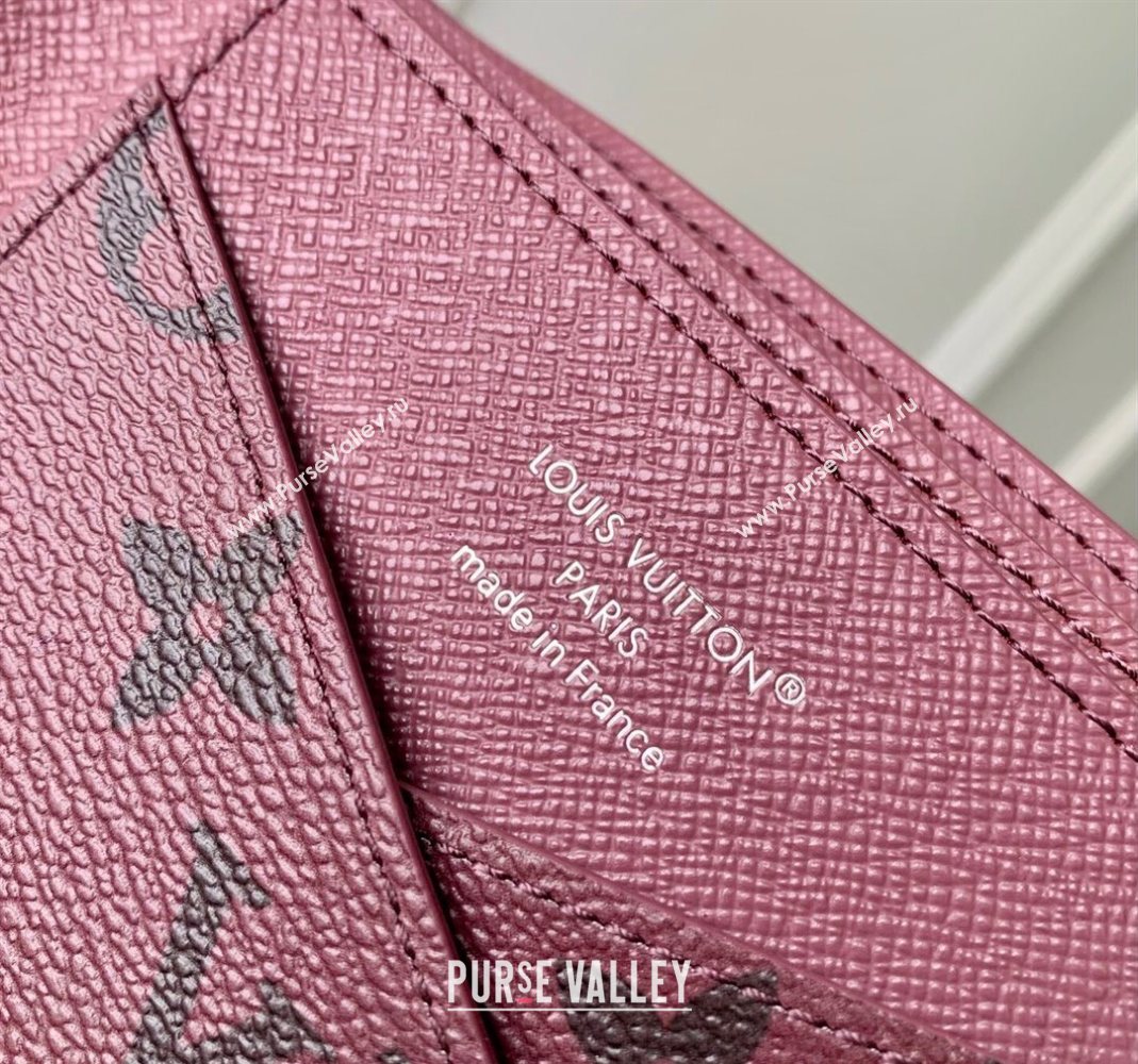 Louis Vuitton Multiple Wallet in Monogram Forest Canvas Burgundy 2025 M27057 (KI-251126084)