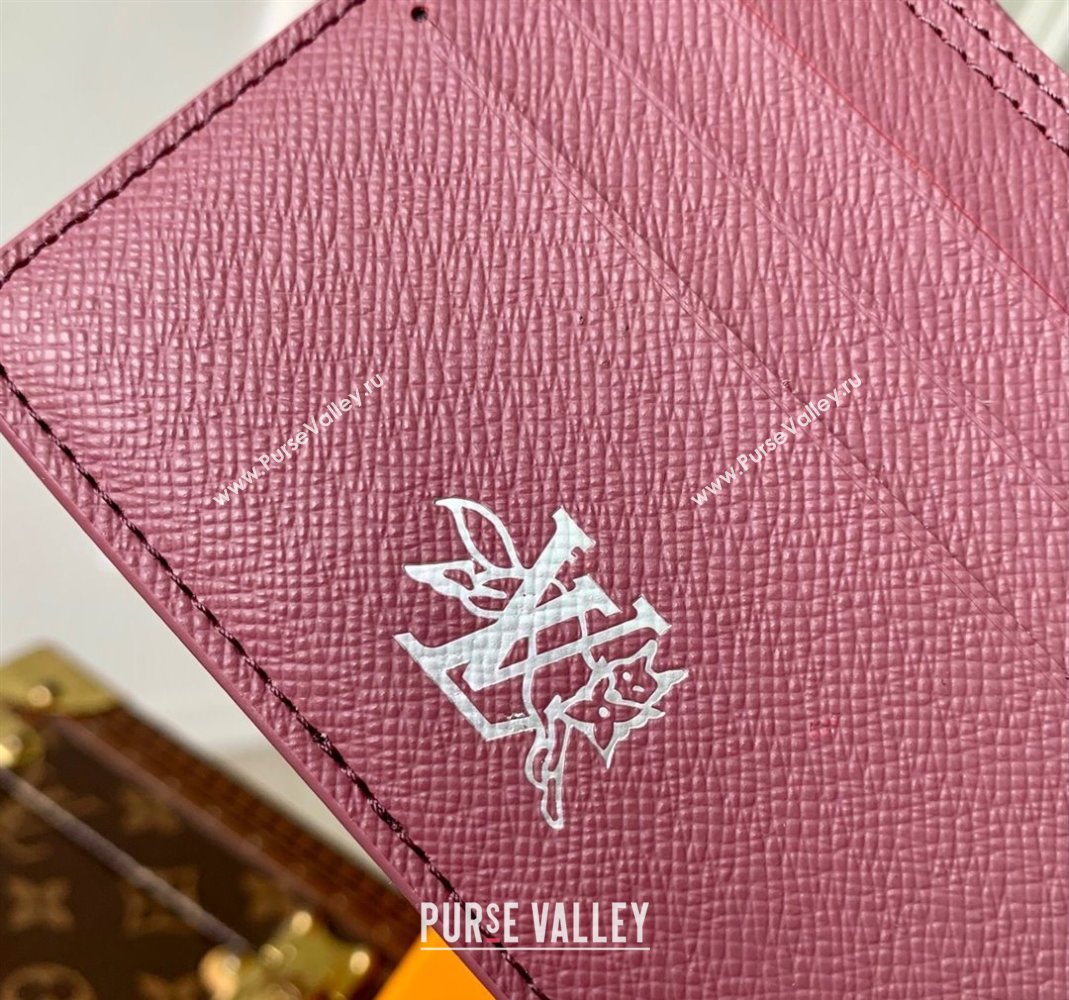 Louis Vuitton Multiple Wallet in Monogram Forest Canvas Burgundy 2025 M27057 (KI-251126084)