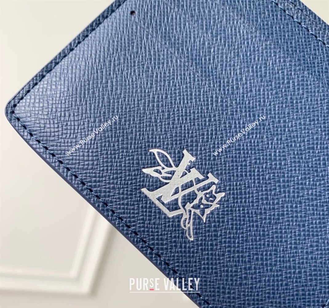 Louis Vuitton Multiple Wallet in Monogram Forest Canvas Blue 2025 M27057 (KI-251126085)