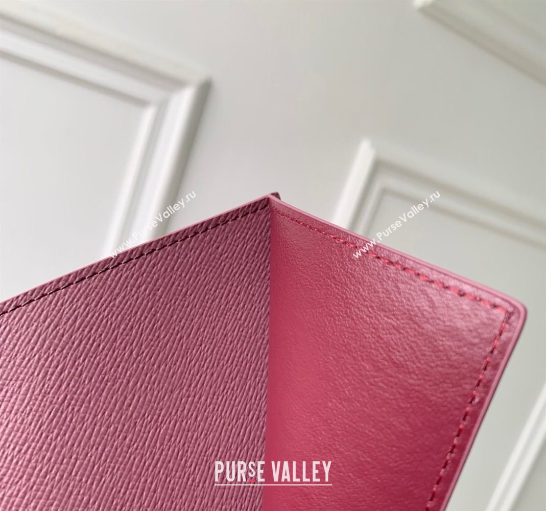 Louis Vuitton Passport Cover in Monogram Forest Canvas Burgundy 2025 M27099 (KI-251126087)