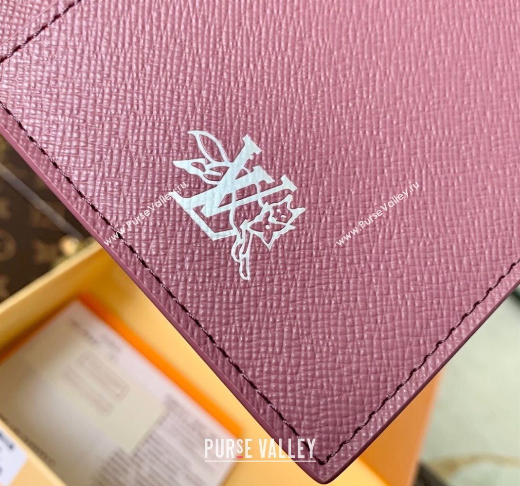 Louis Vuitton Passport Cover in Monogram Forest Canvas Burgundy 2025 M27099 (KI-251126087)