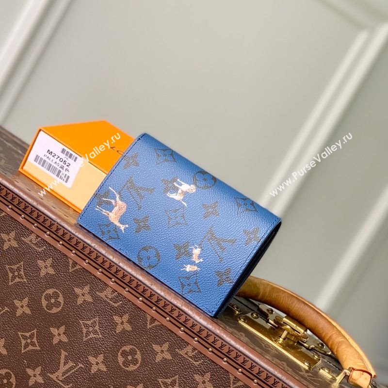 Louis Vuitton Passport Cover in Monogram Forest Canvas Navy Blue 2025 M27052 (KI-251126088)