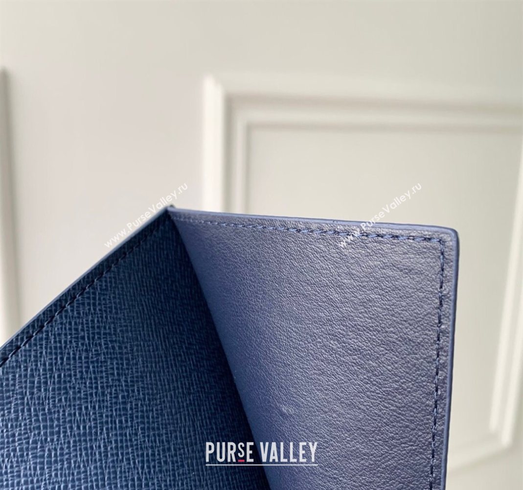 Louis Vuitton Passport Cover in Monogram Forest Canvas Navy Blue 2025 M27052 (KI-251126088)