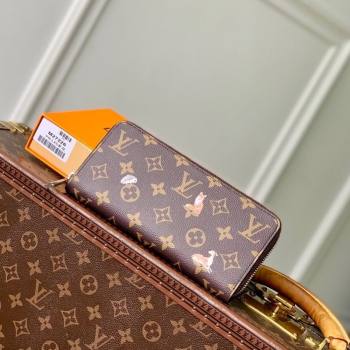 Louis Vuitton Zippy Horizontal Wallet in Monogram Forest Canvas Brown 2025 M27226 (KI-251126089)