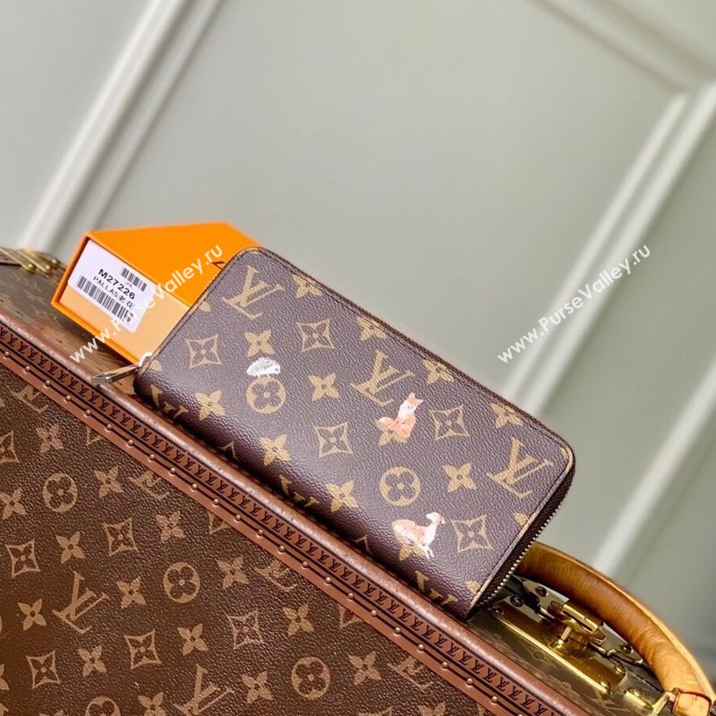 Louis Vuitton Zippy Horizontal Wallet in Monogram Forest Canvas Brown 2025 M27226 (KI-251126089)