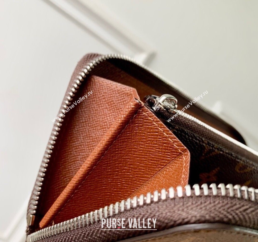 Louis Vuitton Zippy Horizontal Wallet in Monogram Forest Canvas Brown 2025 M27226 (KI-251126089)