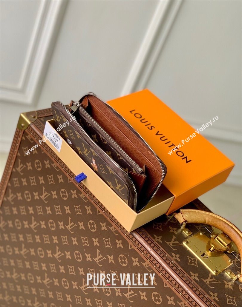 Louis Vuitton Zippy Horizontal Wallet in Monogram Forest Canvas Brown 2025 M27226 (KI-251126089)